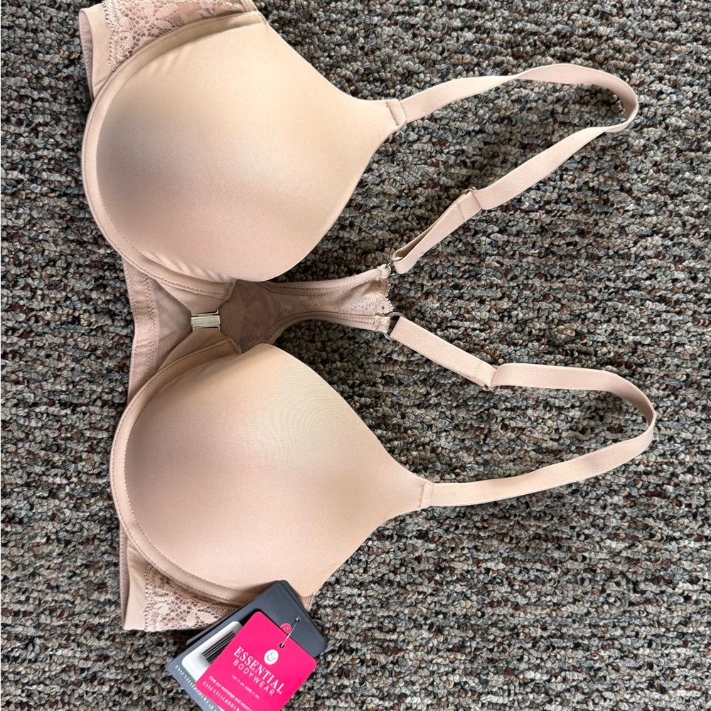 Tan Convertible Molded Cup Bra with Adjustable Straps 36C